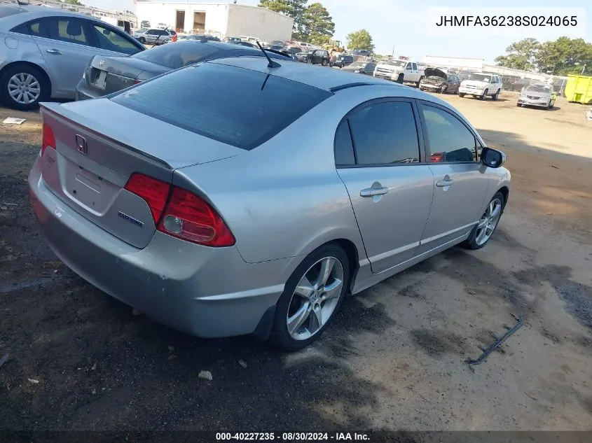 JHMFA36238S024065 2008 Honda Civic Hybrid