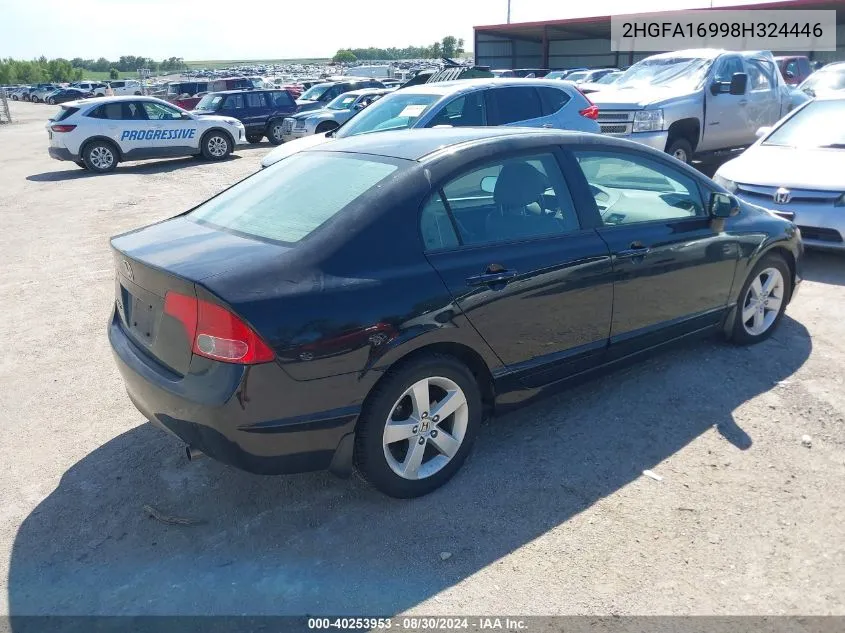 2HGFA16998H324446 2008 Honda Civic Ex-L