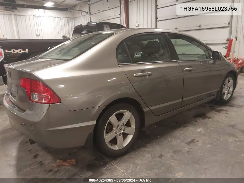 1HGFA16958L023756 2008 Honda Civic Ex-L