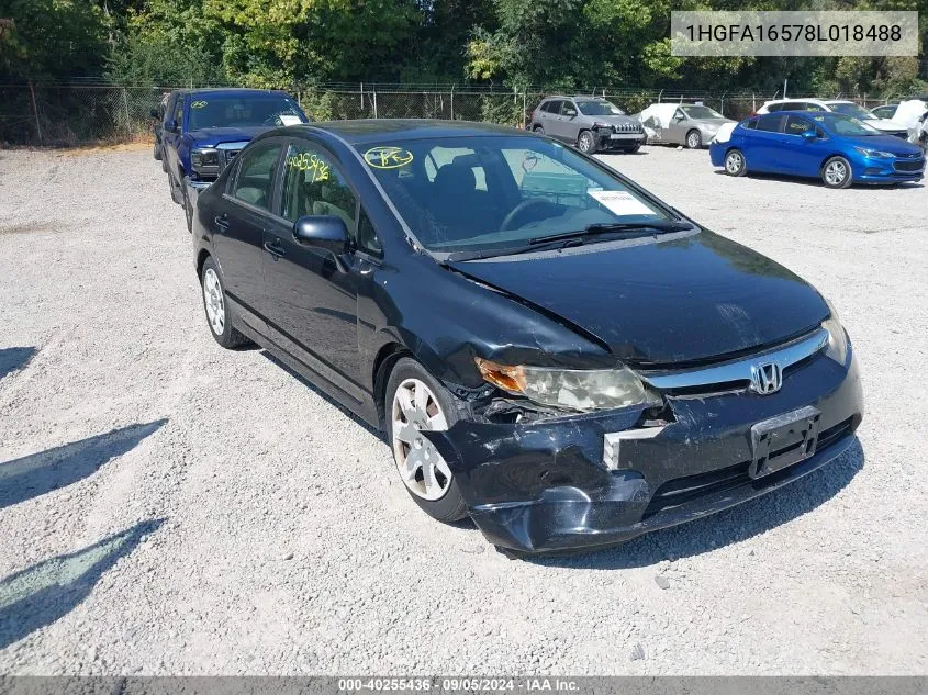 1HGFA16578L018488 2008 Honda Civic Sdn Lx