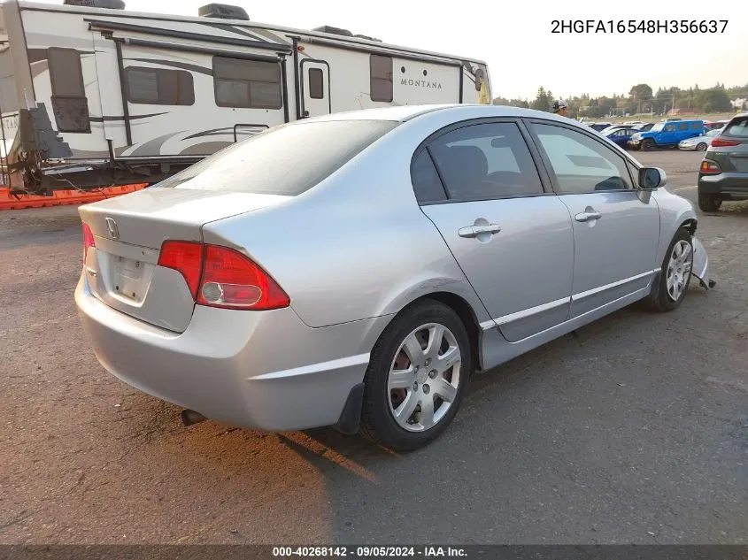 2HGFA16548H356637 2008 Honda Civic Lx