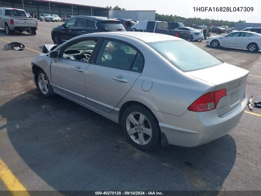 1HGFA16828L047309 2008 Honda Civic Ex