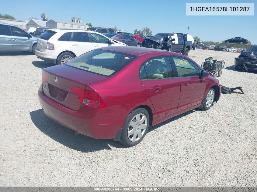 1HGFA16578L101287 2008 Honda Civic Lx