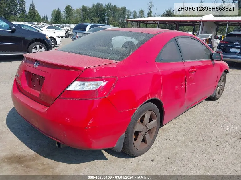 2HGFG12898H553821 2008 Honda Civic Ex