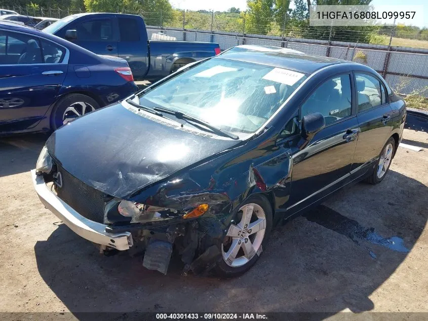 1HGFA16808L099957 2008 Honda Civic Ex