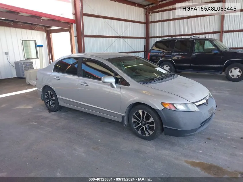 2008 Honda Civic Lx VIN: 1HGFA165X8L053445 Lot: 40325881