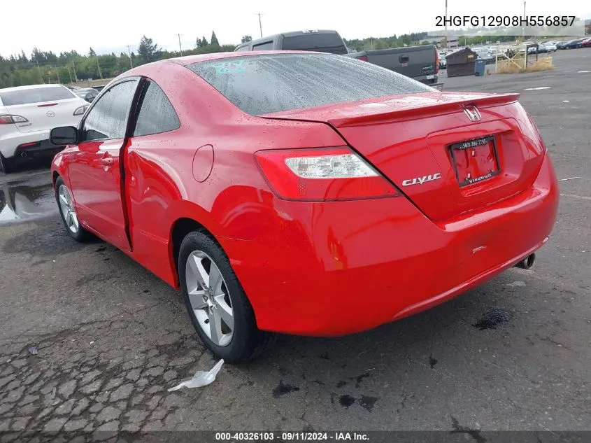 2HGFG12908H556857 2008 Honda Civic Ex-L