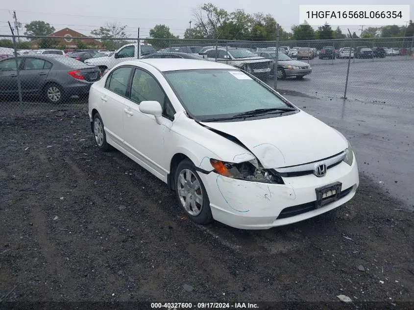 2008 Honda Civic Lx VIN: 1HGFA16568L066354 Lot: 40327600