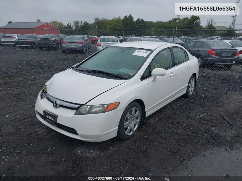 2008 Honda Civic Lx VIN: 1HGFA16568L066354 Lot: 40327600