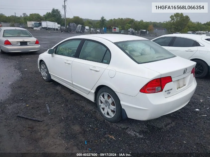 2008 Honda Civic Lx VIN: 1HGFA16568L066354 Lot: 40327600