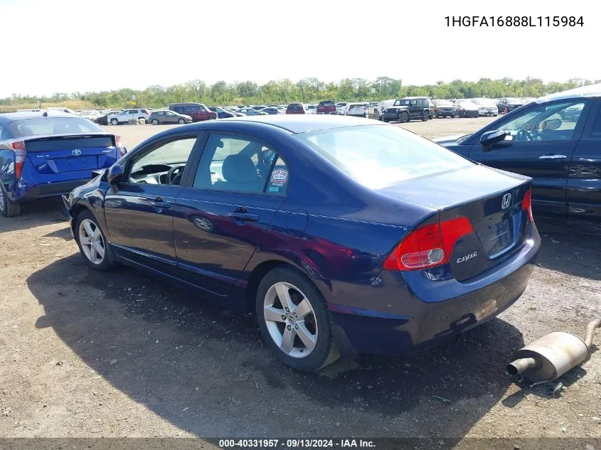 1HGFA16888L115984 2008 Honda Civic Ex