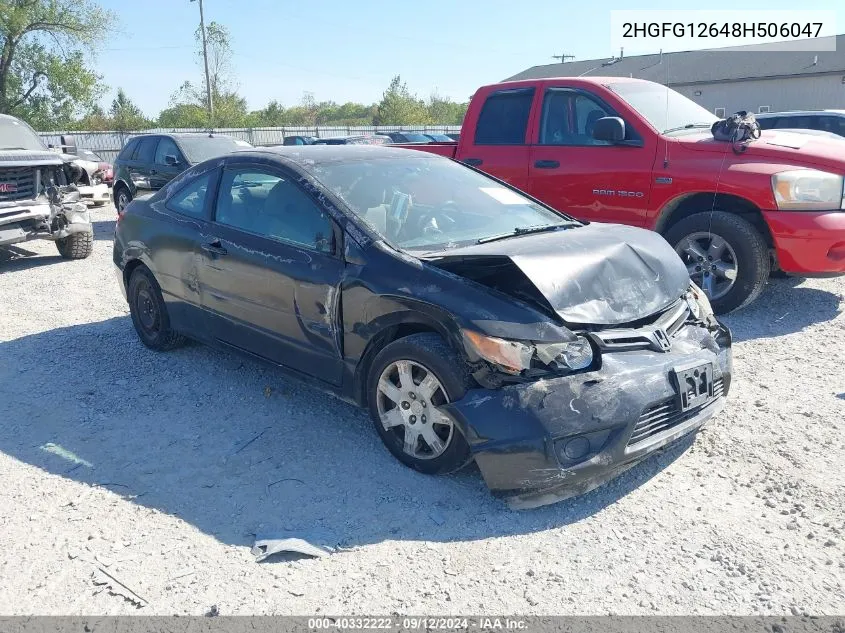 2HGFG12648H506047 2008 Honda Civic Lx