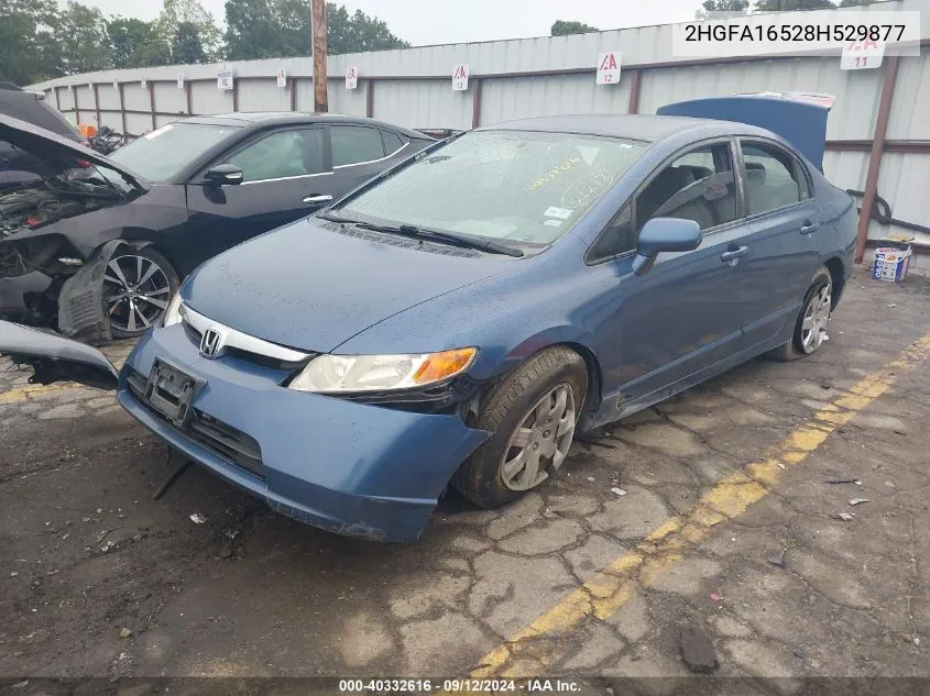 2008 Honda Civic Lx VIN: 2HGFA16528H529877 Lot: 40332616