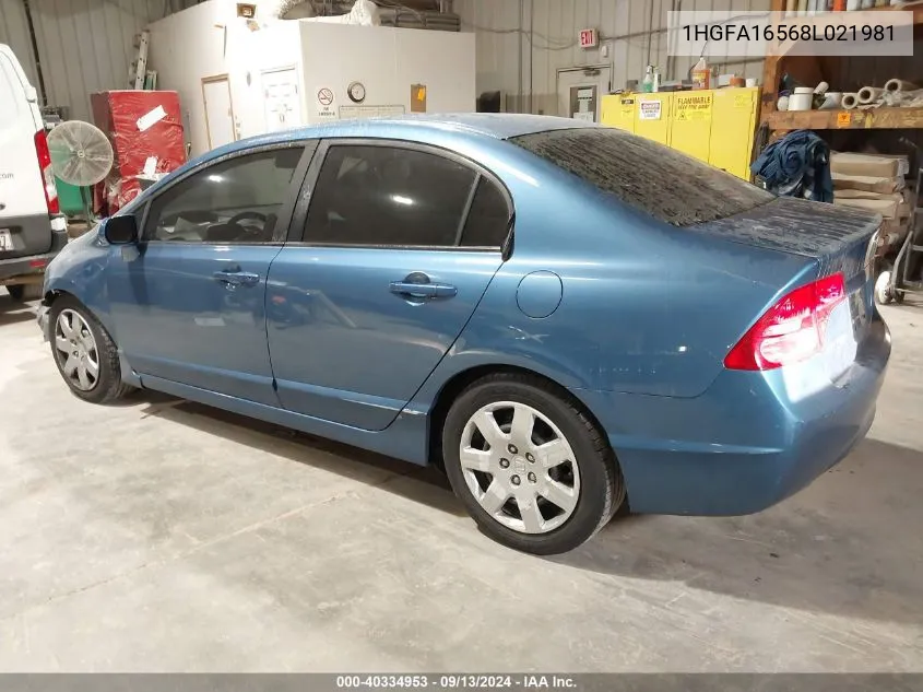 1HGFA16568L021981 2008 Honda Civic Sdn Lx