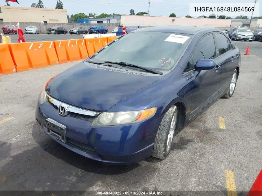 1HGFA16848L084569 2008 Honda Civic Ex