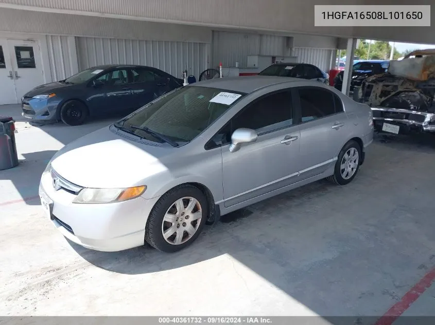 1HGFA16508L101650 2008 Honda Civic Lx