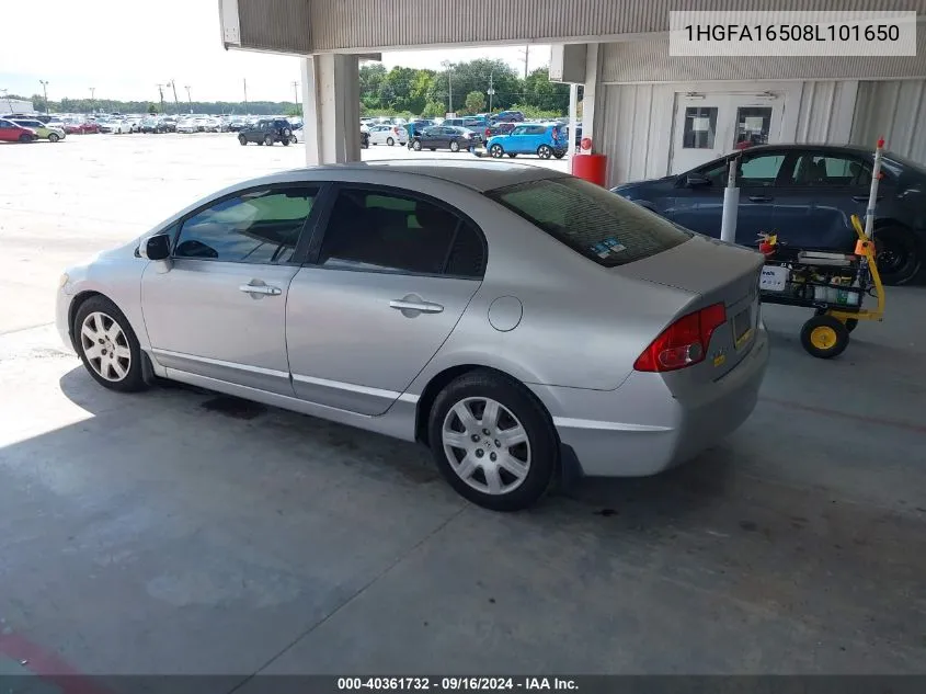 1HGFA16508L101650 2008 Honda Civic Lx