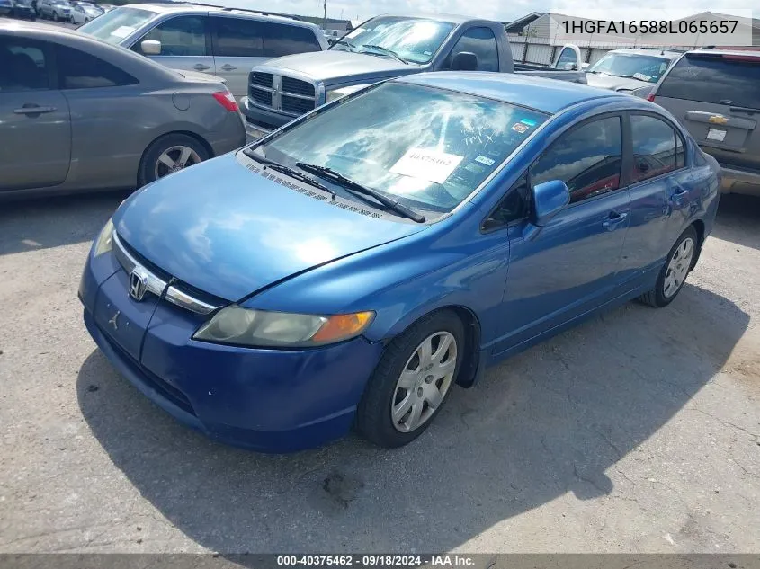 1HGFA16588L065657 2008 Honda Civic Lx