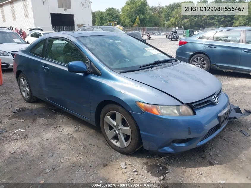 2008 Honda Civic Ex-L VIN: 2HGFG12998H556467 Lot: 40376276