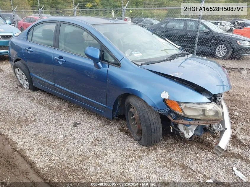 2HGFA16528H508799 2008 Honda Civic Lx