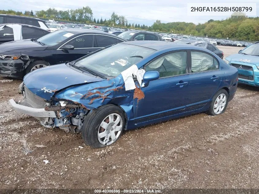 2HGFA16528H508799 2008 Honda Civic Lx