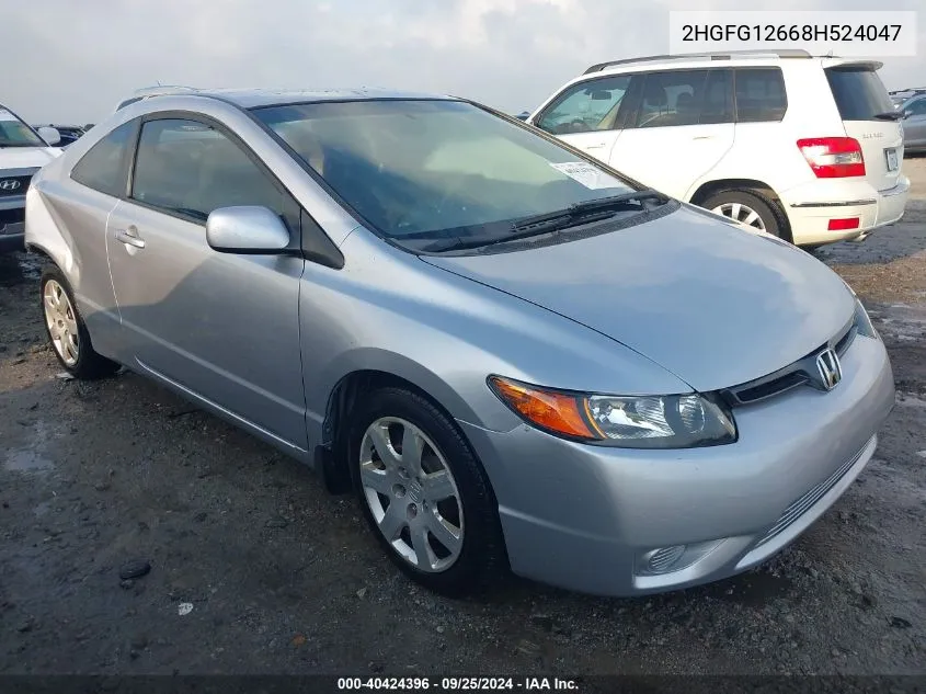 2HGFG12668H524047 2008 Honda Civic Lx