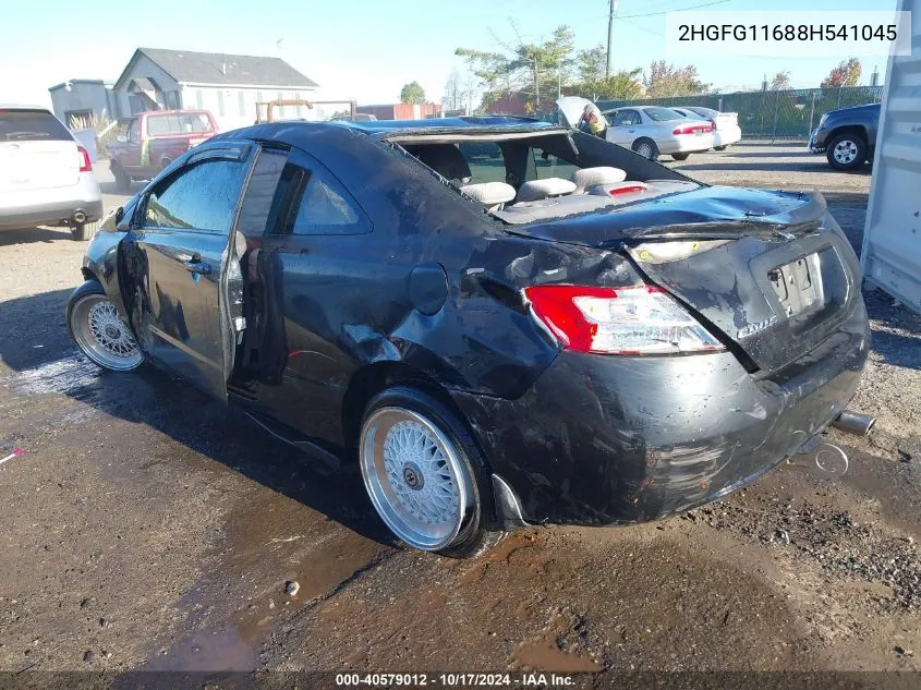 2008 Honda Civic Lx VIN: 2HGFG11688H541045 Lot: 40579012