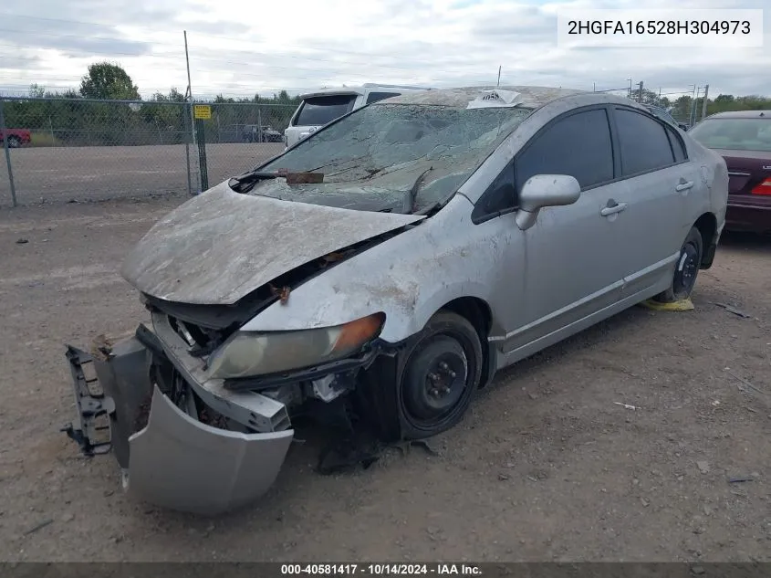 2HGFA16528H304973 2008 Honda Civic Lx