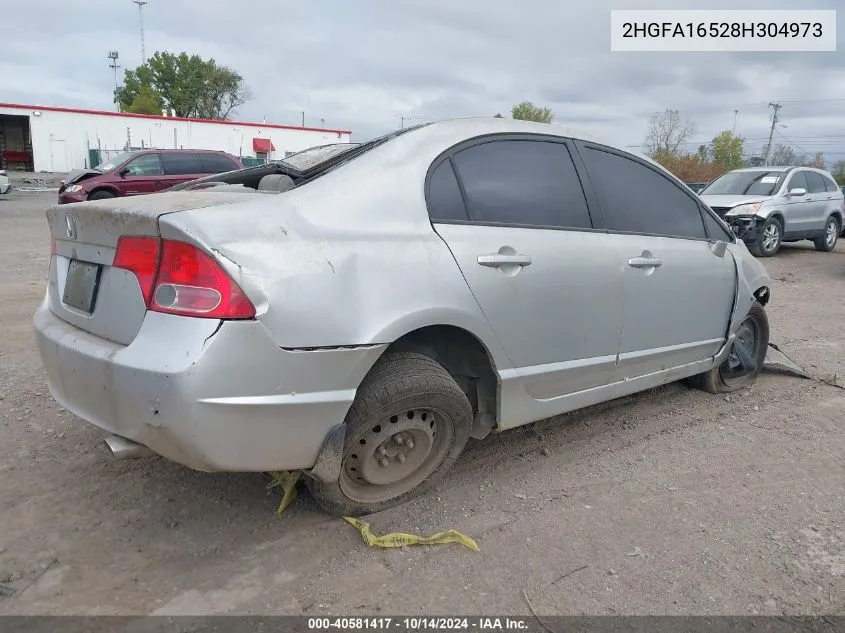 2HGFA16528H304973 2008 Honda Civic Lx