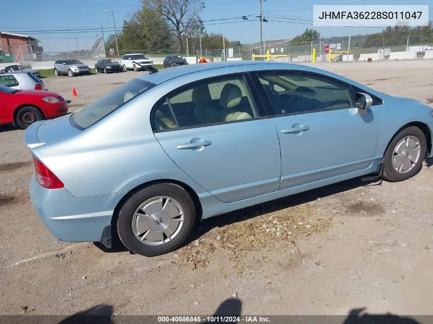 JHMFA36228S011047 2008 Honda Civic Hybrid