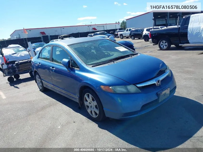 1HGFA16578L080506 2008 Honda Civic Lx