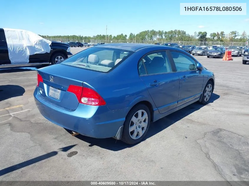 1HGFA16578L080506 2008 Honda Civic Lx