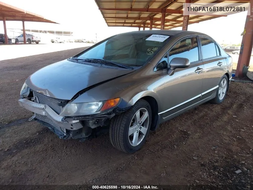 1HGFA16818L072881 2008 Honda Civic Ex