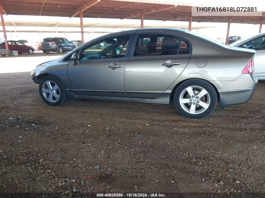 1HGFA16818L072881 2008 Honda Civic Ex