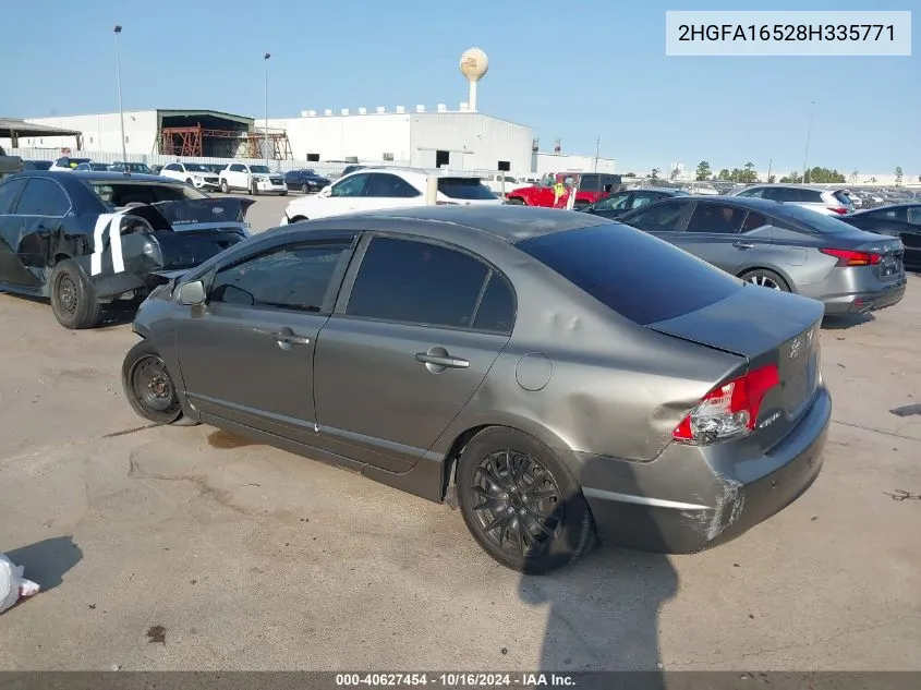 2HGFA16528H335771 2008 Honda Civic Lx