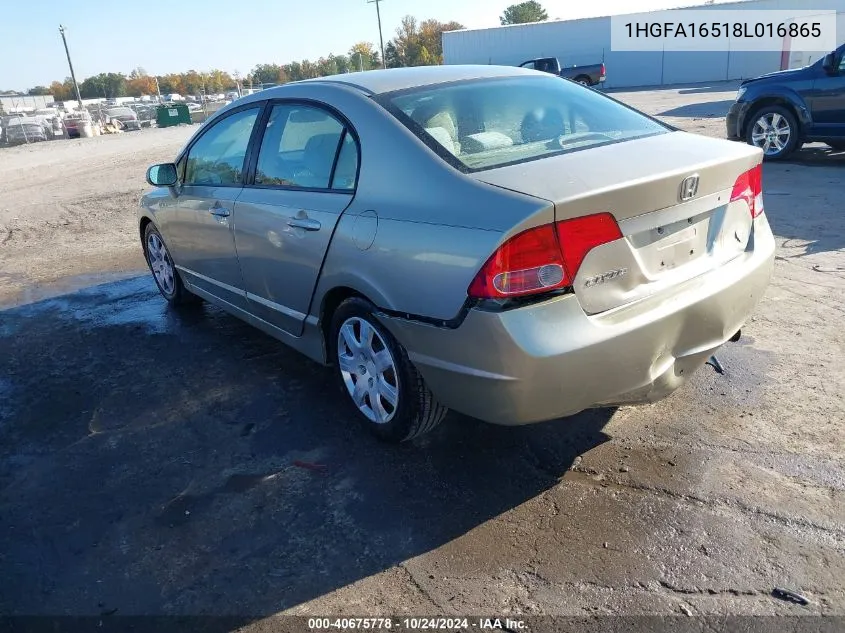 1HGFA16518L016865 2008 Honda Civic Lx