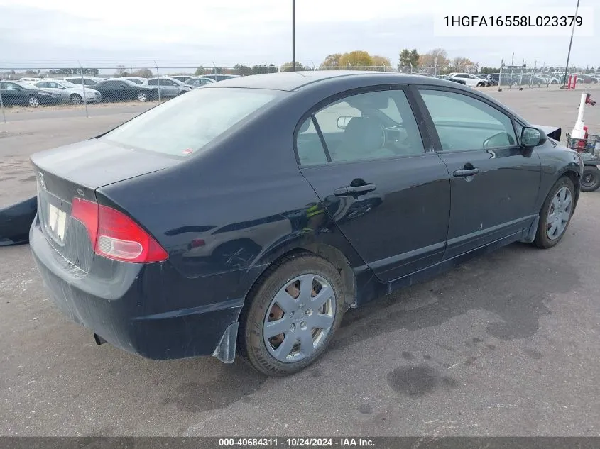 2008 Honda Civic Lx VIN: 1HGFA16558L023379 Lot: 40684311