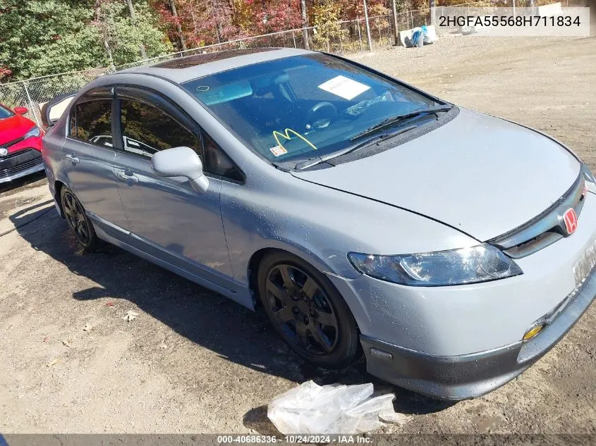 2HGFA55568H711834 2008 Honda Civic Si/Si Mugen