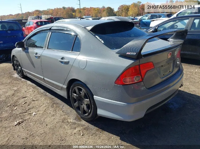 2HGFA55568H711834 2008 Honda Civic Si/Si Mugen