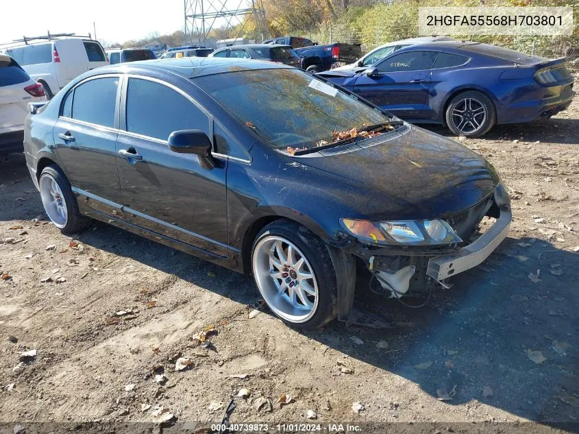 2008 Honda Civic Si/Si Mugen VIN: 2HGFA55568H703801 Lot: 40739873