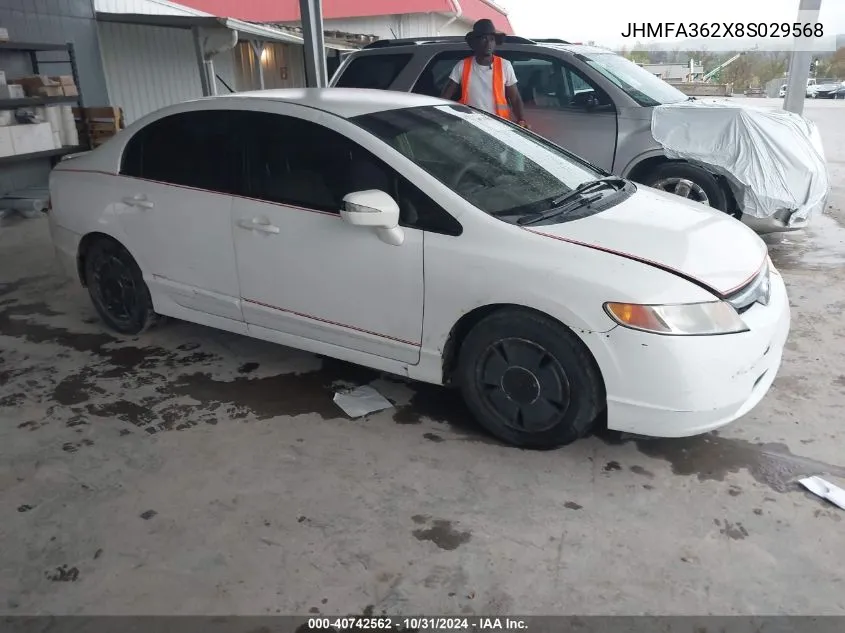 JHMFA362X8S029568 2008 Honda Civic Hybrid