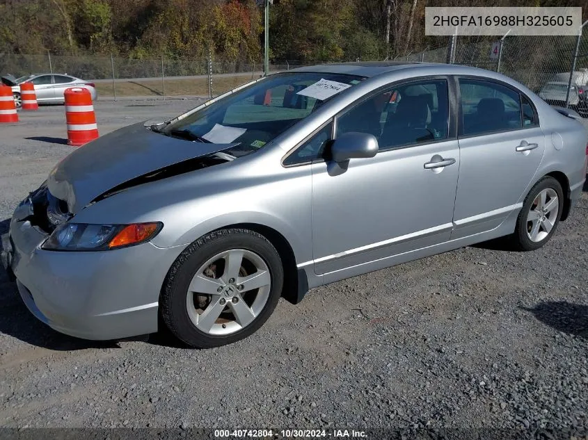 2008 Honda Civic Exl VIN: 2HGFA16988H325605 Lot: 40742804