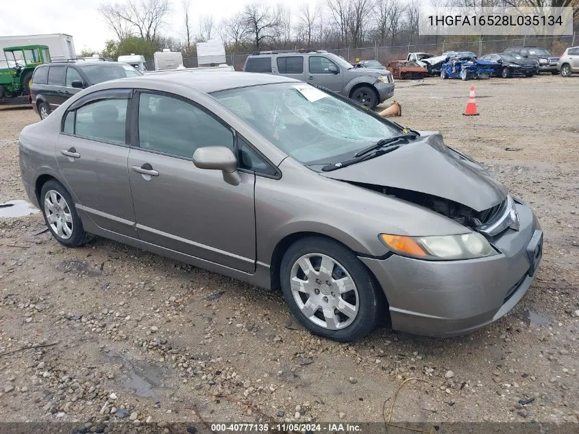 1HGFA16528L035134 2008 Honda Civic Lx