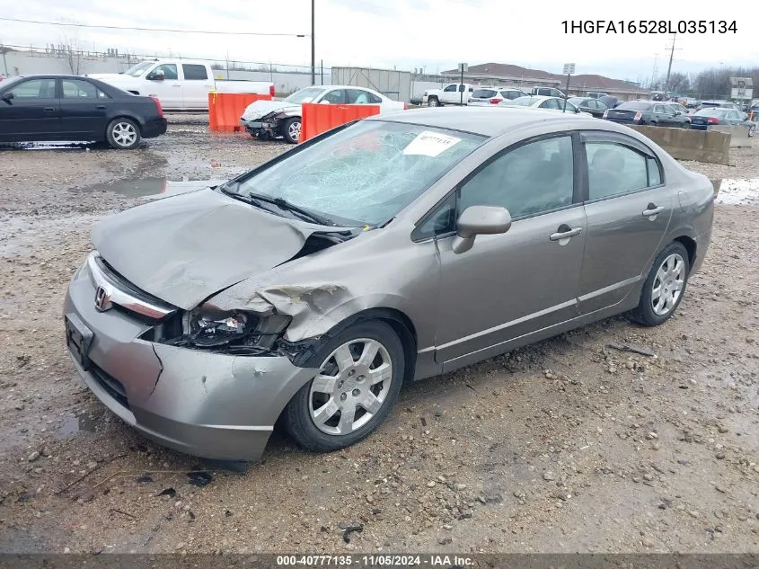 1HGFA16528L035134 2008 Honda Civic Lx