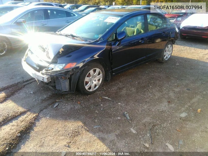 1HGFA16508L007994 2008 Honda Civic Lx