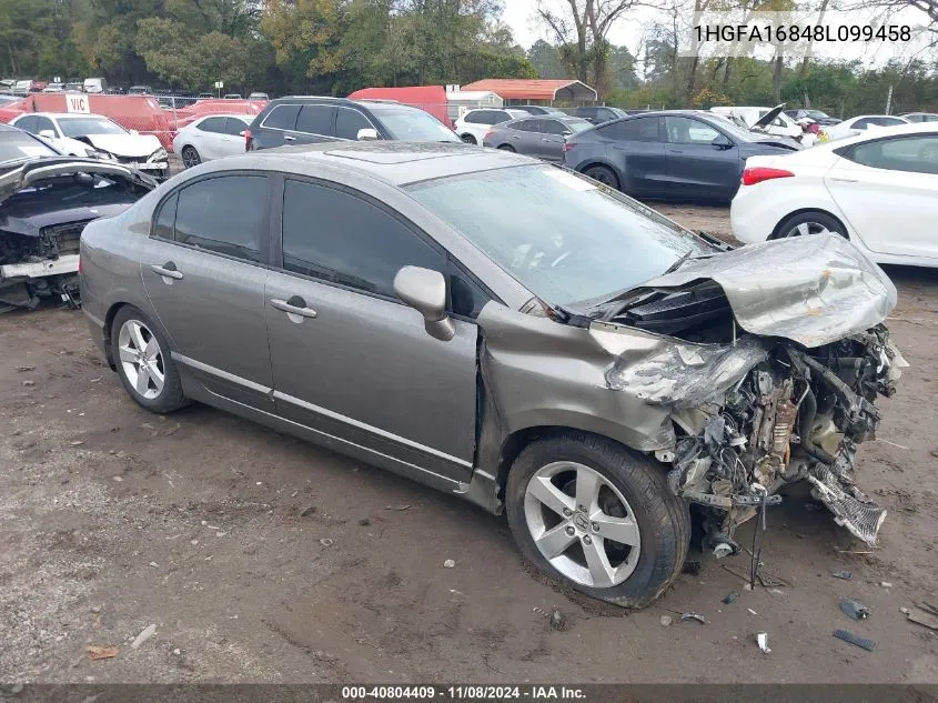 2008 Honda Civic Ex VIN: 1HGFA16848L099458 Lot: 40804409