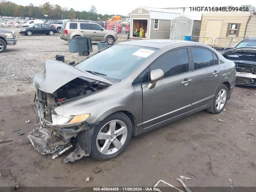 2008 Honda Civic Ex VIN: 1HGFA16848L099458 Lot: 40804409