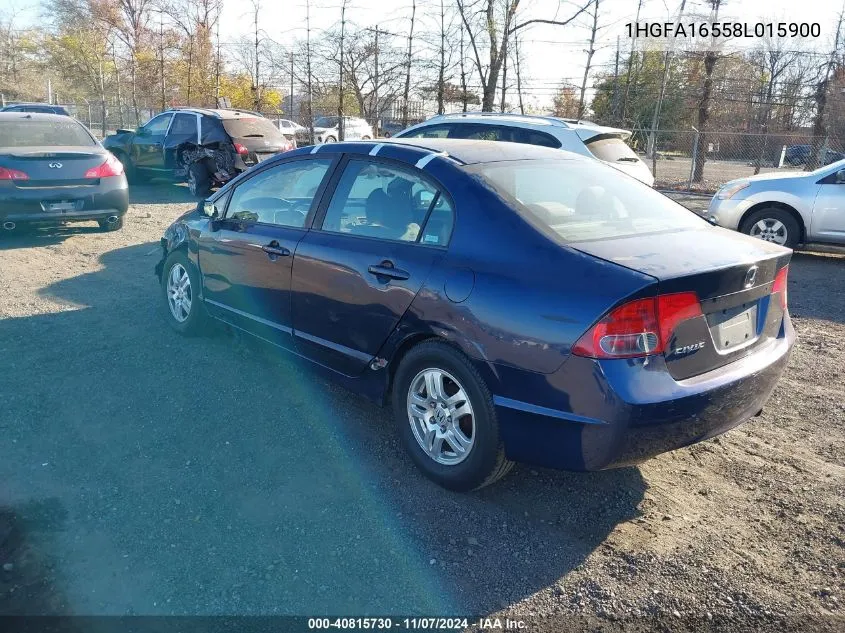 2008 Honda Civic Lx VIN: 1HGFA16558L015900 Lot: 40815730