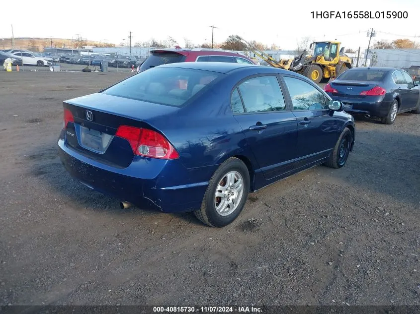 2008 Honda Civic Lx VIN: 1HGFA16558L015900 Lot: 40815730