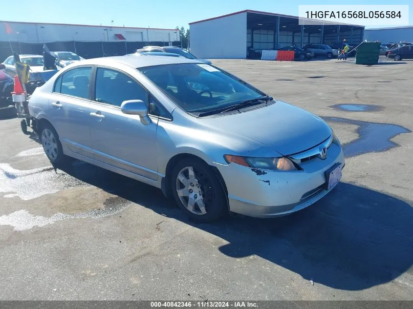 2008 Honda Civic Lx VIN: 1HGFA16568L056584 Lot: 40842346